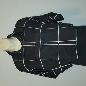 Shein Black Cropped Blouse